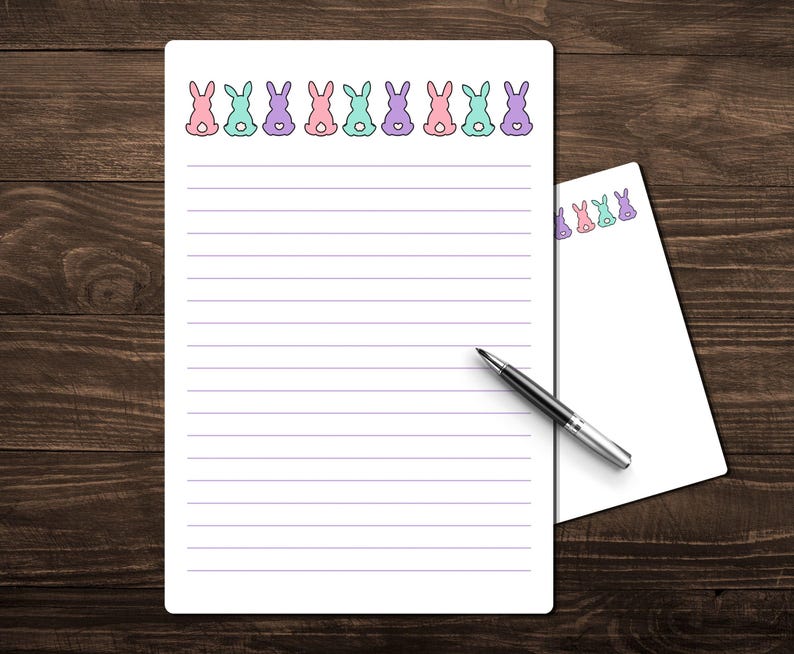 Easter Bunny Printable Stationary Set | Peeps | Bunnies | Rabbits ...