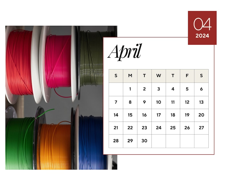 2024 Sewing Calendar Sewing Calendar 2024 Calendar Etsy Australia