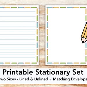 Back to School DRUCKBARE Briefpapier Schreibpapier Lehrer Briefpapier positive Note Schule Lieferung Geschenk