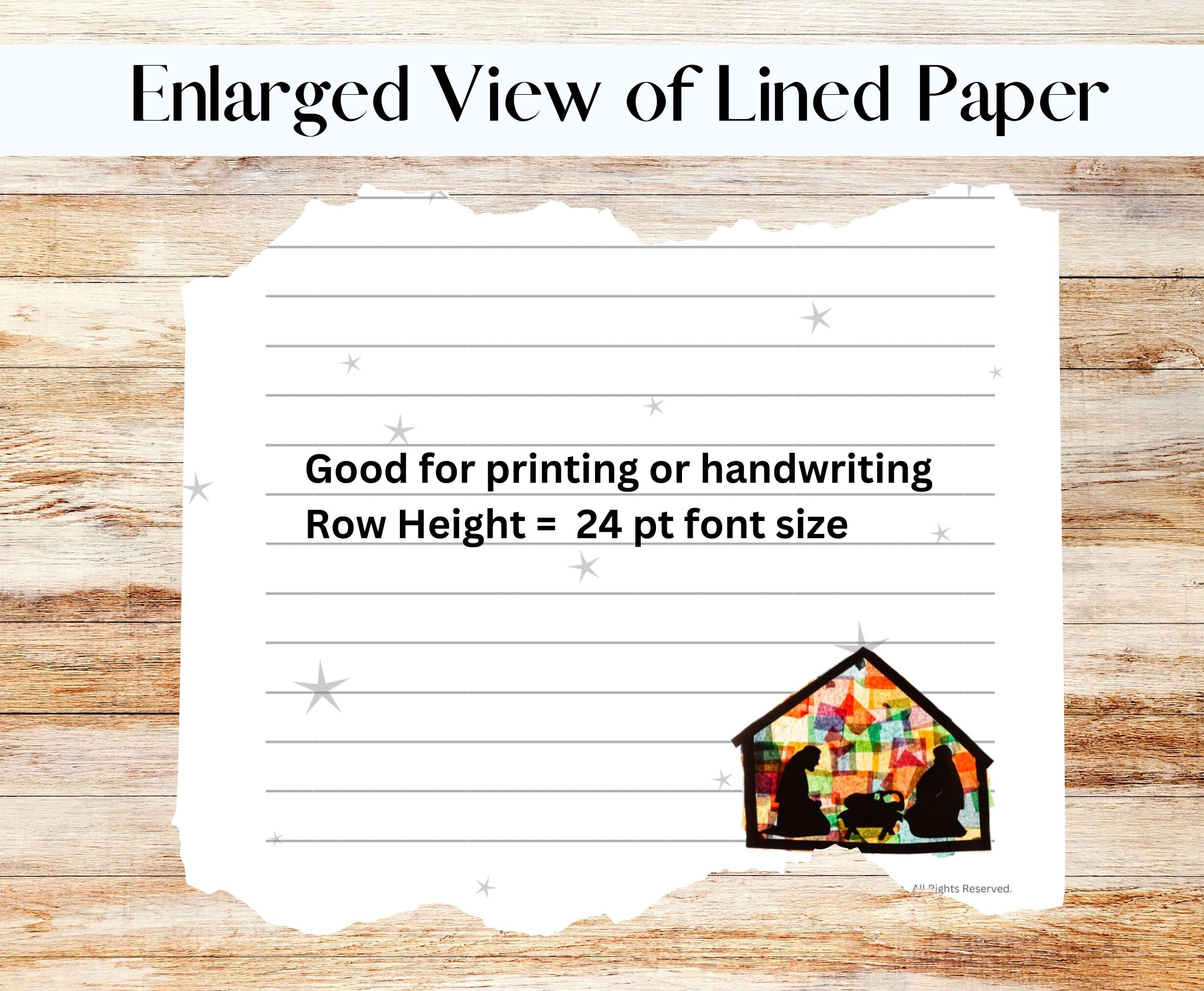 Nativity Stationary, Nativity Stationery Printable, Christmas ...