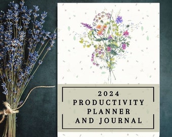 2024 planner 2024 calendar 2024 botanical planner botanical calendar printable planner daily monthly planner inserts botanical floral