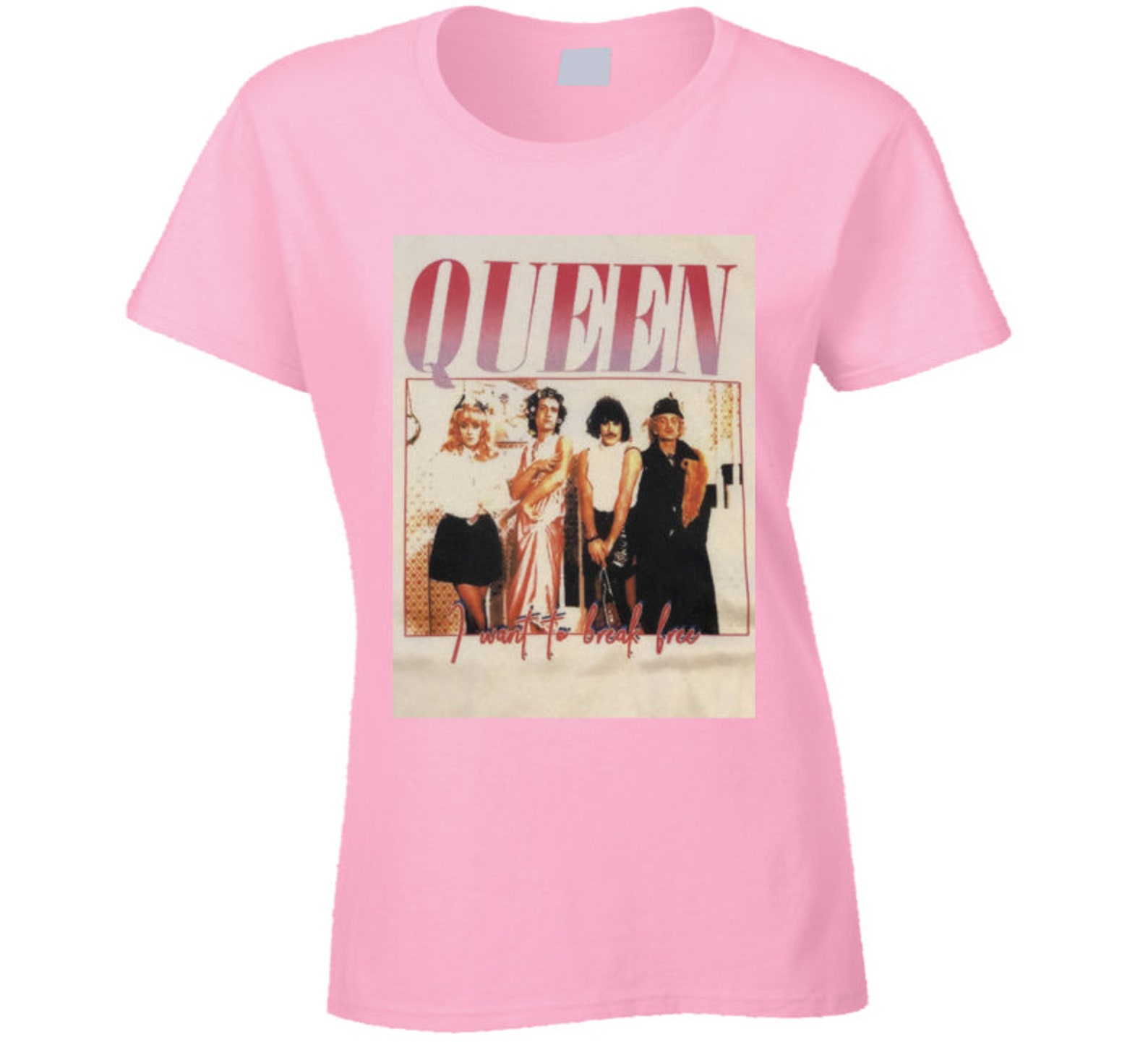 Tshirt Queen Band Ladies Etsy
