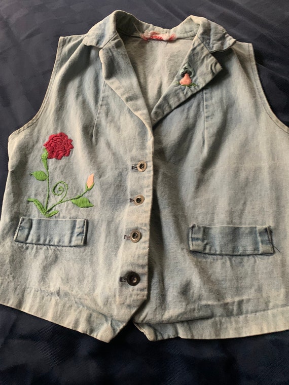 Mushroom Vintage vest!My first creation when I was