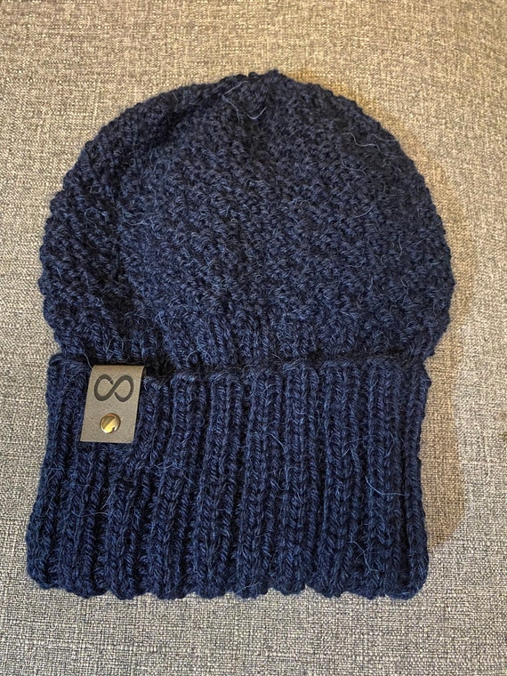 Hand Knit Hat - *ships Free* - Alpaca Blend Textured Hat  display picture 3