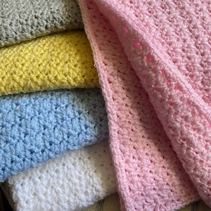 Hand Crochet Baby Blanket *Ships Free*
