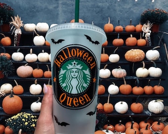 Halloween Starbucks Cup, Fall Starbucks Cup , Spooky Season Starbucks Cup , fall season cup, spooky Starbucks cup , halloween tumbler