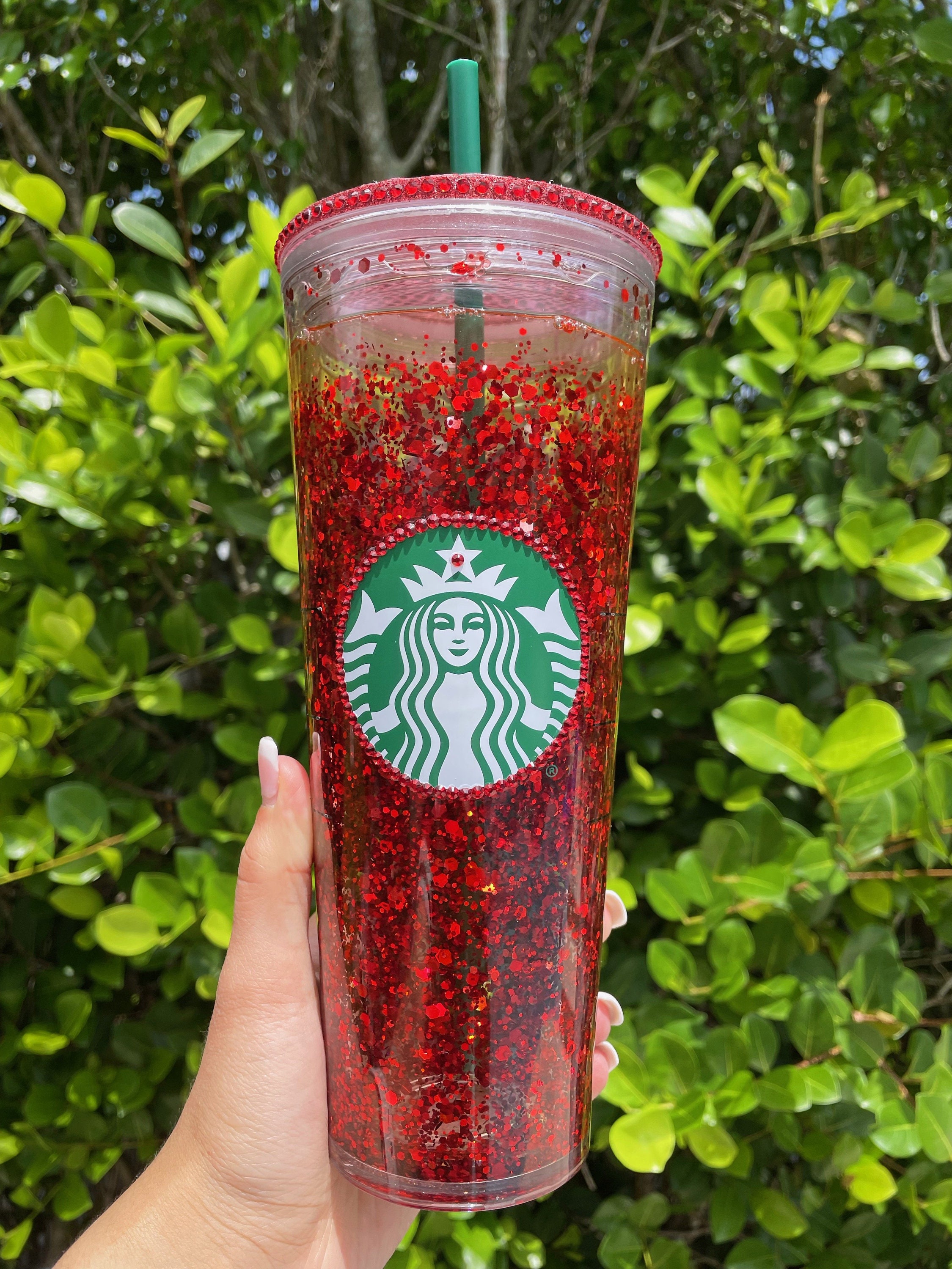 DIY Starbucks Snow Globe Tumbler - Sweet Red Poppy