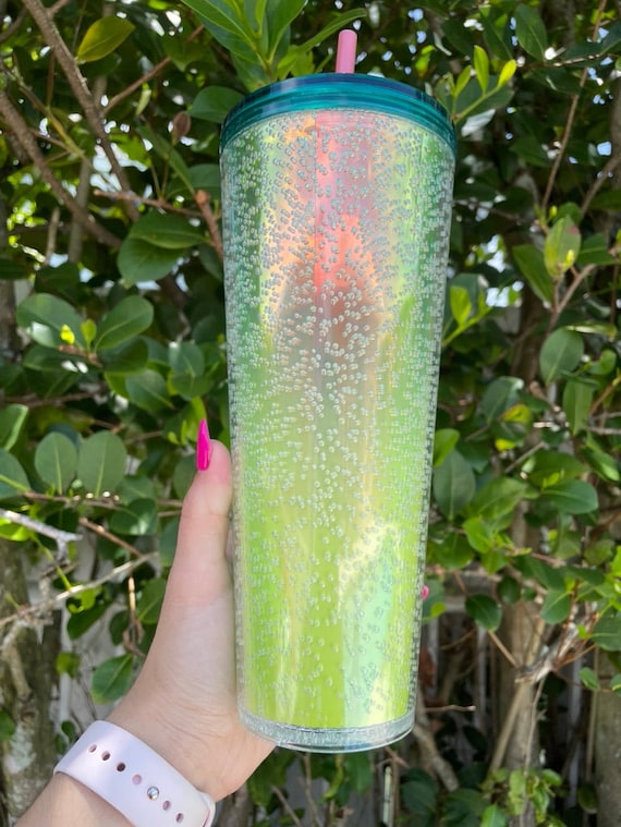 Starbucks 2022 Yellow and Green Ombre Bubbles Venti Tumbler | Starbucks  Venti Tumbler | 24 Oz Cold Cup | Gift for Bestie | Mothers Day Gift - Etsy