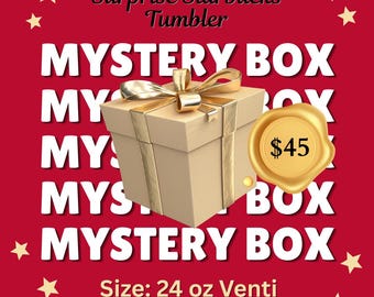 Mystery Box with Limited edition Starbucks Tumbler | Venti 24 oz | plastic reusable cold cup