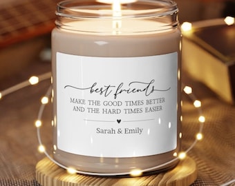 Cadeau voor beste kaars | Bestie geurkaars | Cadeau beste vriend |  Verjaardagscadeau vriend | Cadeau vriendin | Aangepast kerstcadeau beste vriend