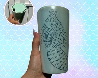 Starbucks 2022 Mermaid 50th anniversary ceramic cup | Starbucks limited edition tumbler | Mermaid tumbler | starbucks collector