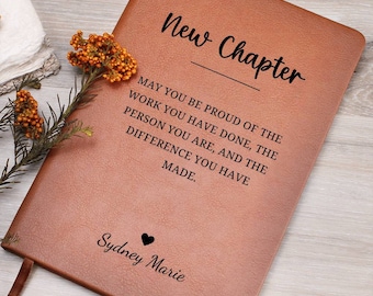 New Chapter Journal - Retirement Gift, Retirement of Coworker, Retirement Gifts for Women Coworker, Nurse Retirement, Corporate Gifts, Bossj