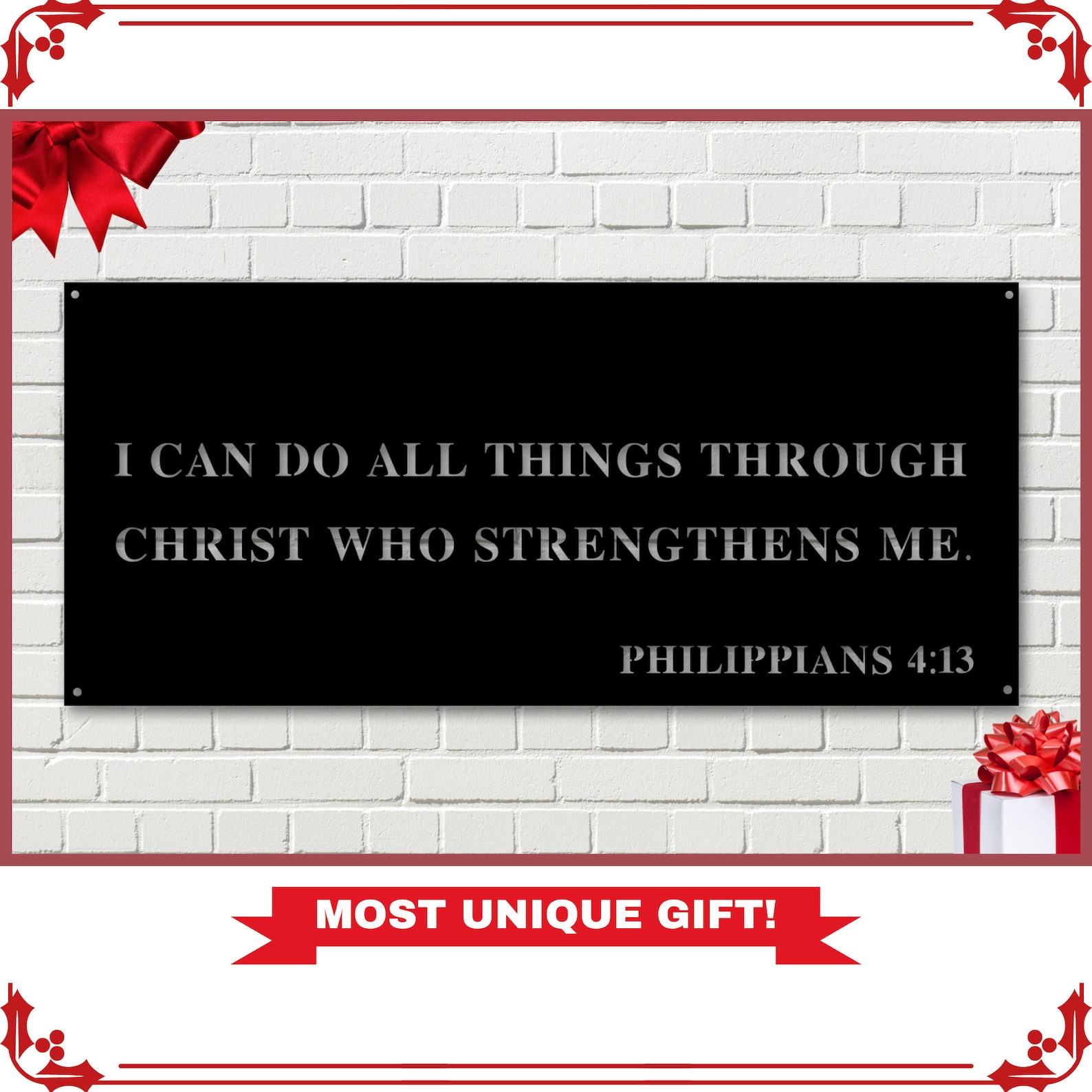 Custom Metal Scripture Wall Art Bible Verse Home Decor Etsy