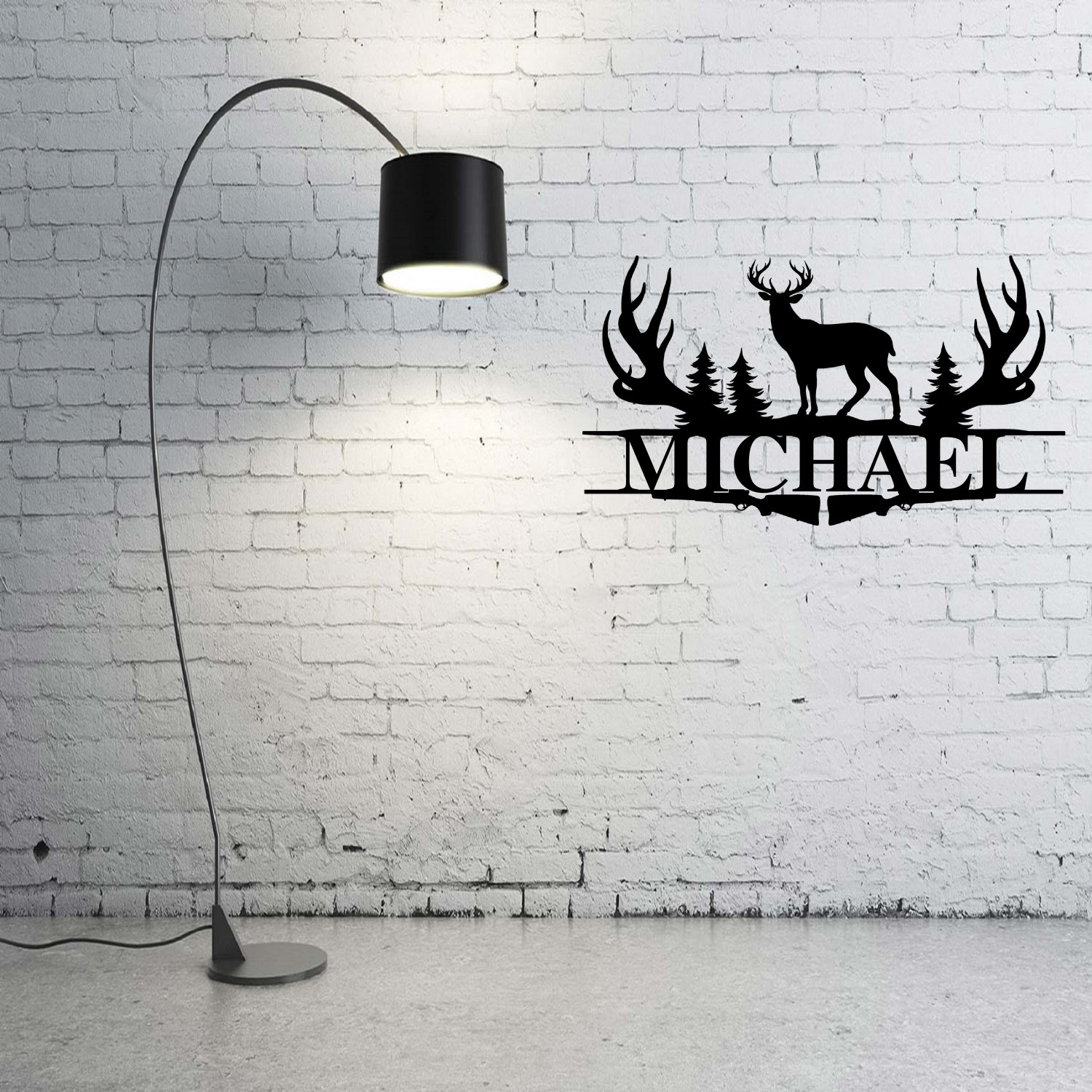 DEER HUNTING Deer Antler Name Sign Hunting Personalized Etsy