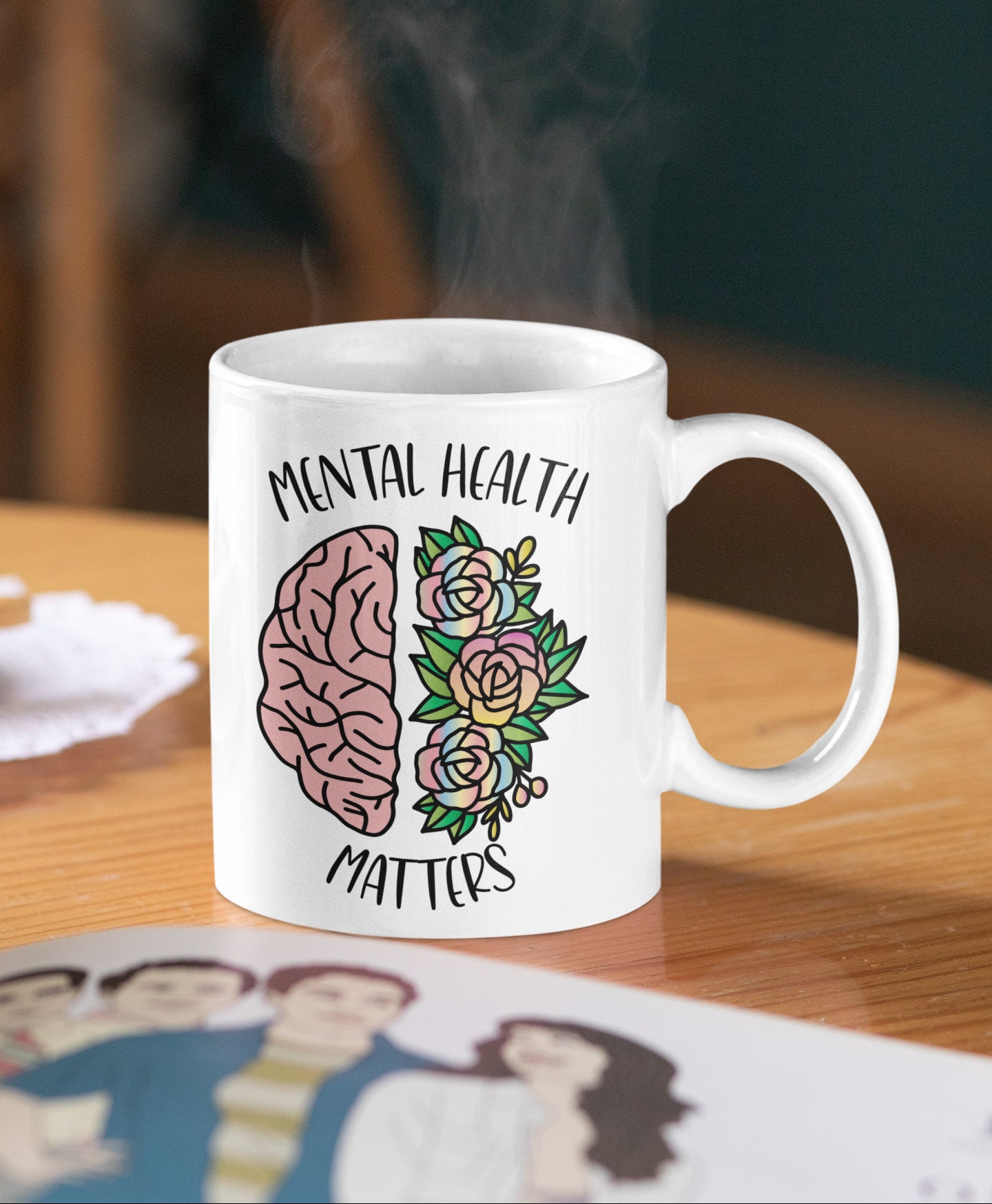 Mental Health Matters Gift for Therapist Therapy Mug Etsy