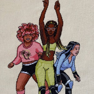 Skate Crew Cross Stitch Pattern PDF - Instant Download