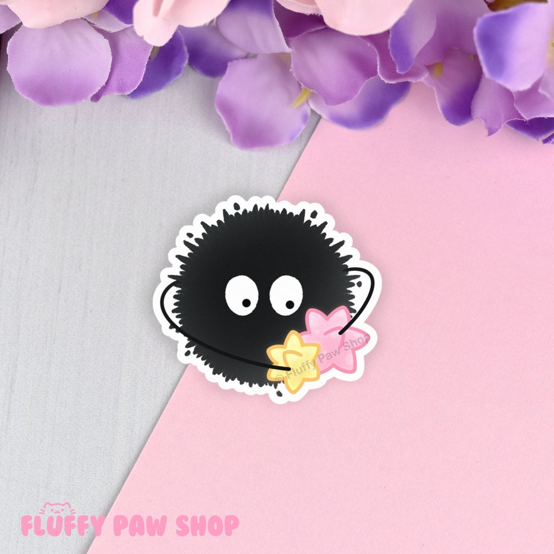 Soot Sprite Vinyl Sticker Anime Sticker Kawaii Sticker Dust Etsy