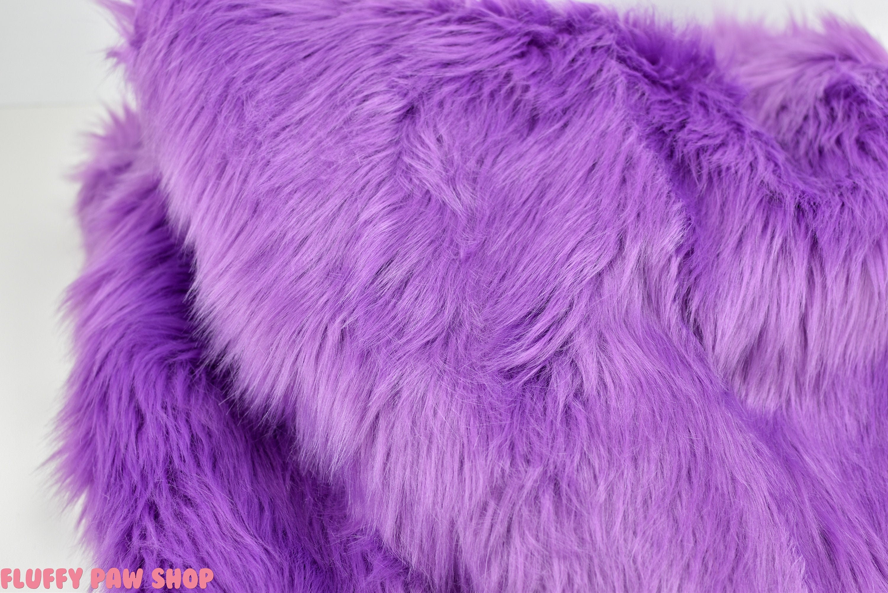 Violet Purple Faux Fur Fabric Craft Squares Fake Fur 2 Etsy