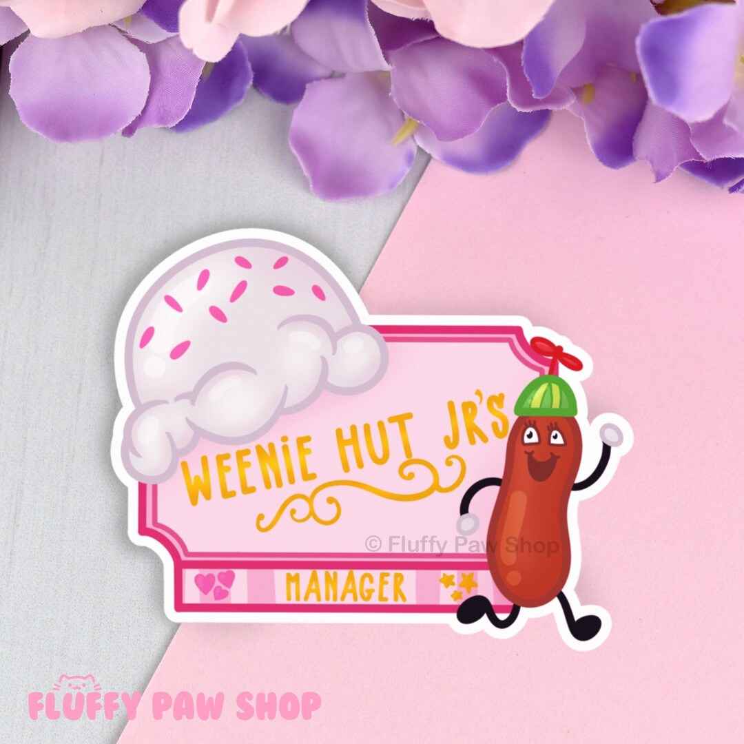 Weenie Hut Jr Vinyl Sticker Cartoon Sticker Weenie Hut Etsy