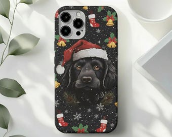 Customs Surfing Santa Christmas iPhone Case, Festive Rainbow Design  Christmas Gift