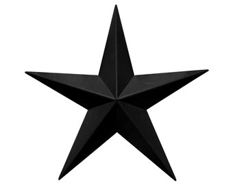 Dark Bronze 22" Rustic Barn Star Iron Farmhouse Metal Wall Decor Rust Resistant Outdoor Decor