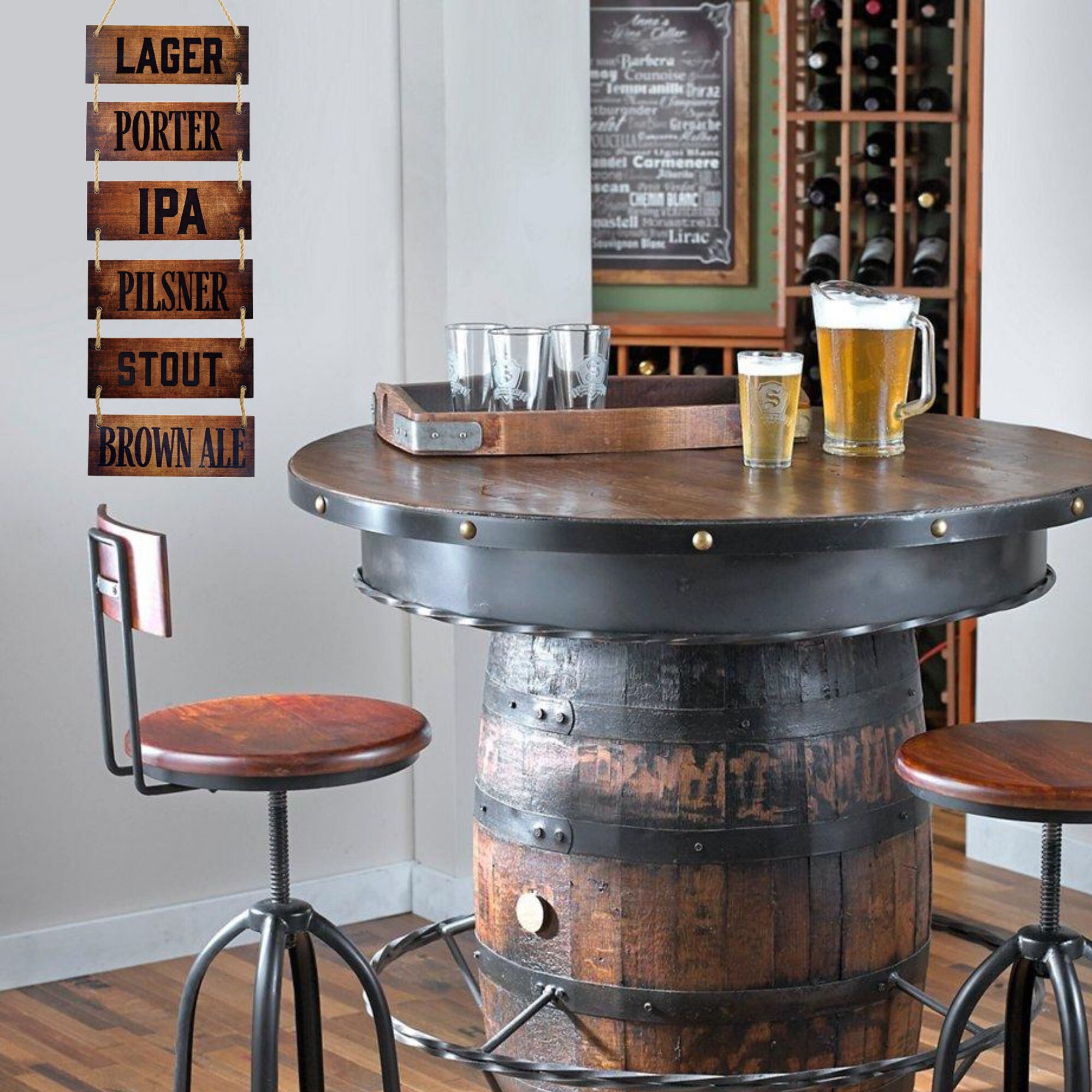 Wall Bar Décor Bar Accessories for Home Pub Beer Signs Etsy