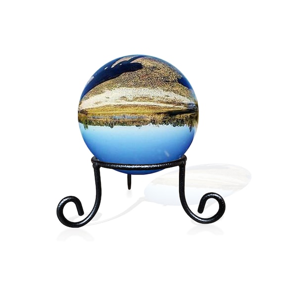 Gazing Ball Stand - Iron Gazing Globe Stand for Balls, Sphere Holder Iron Display Stand,Crystal Ball Stand, Glass Bowl Ring Metal Egg Stands