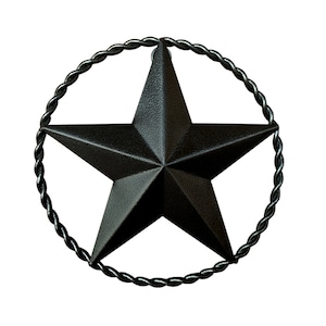 9&quot; Dark Bronze Metal Wall Star – Barn Star, Metal Stars for Outside, Texas Star, Art Rustic Western Country Iron Wall Décor for House