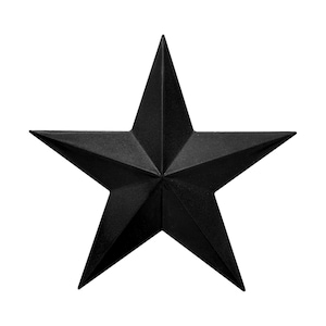 Dark Bronze 8&quot; Rustic Barn Star - Heavy Gauge Metal Iron Western Farmhouse Home Wall Decor Vintage Outdoor Decor