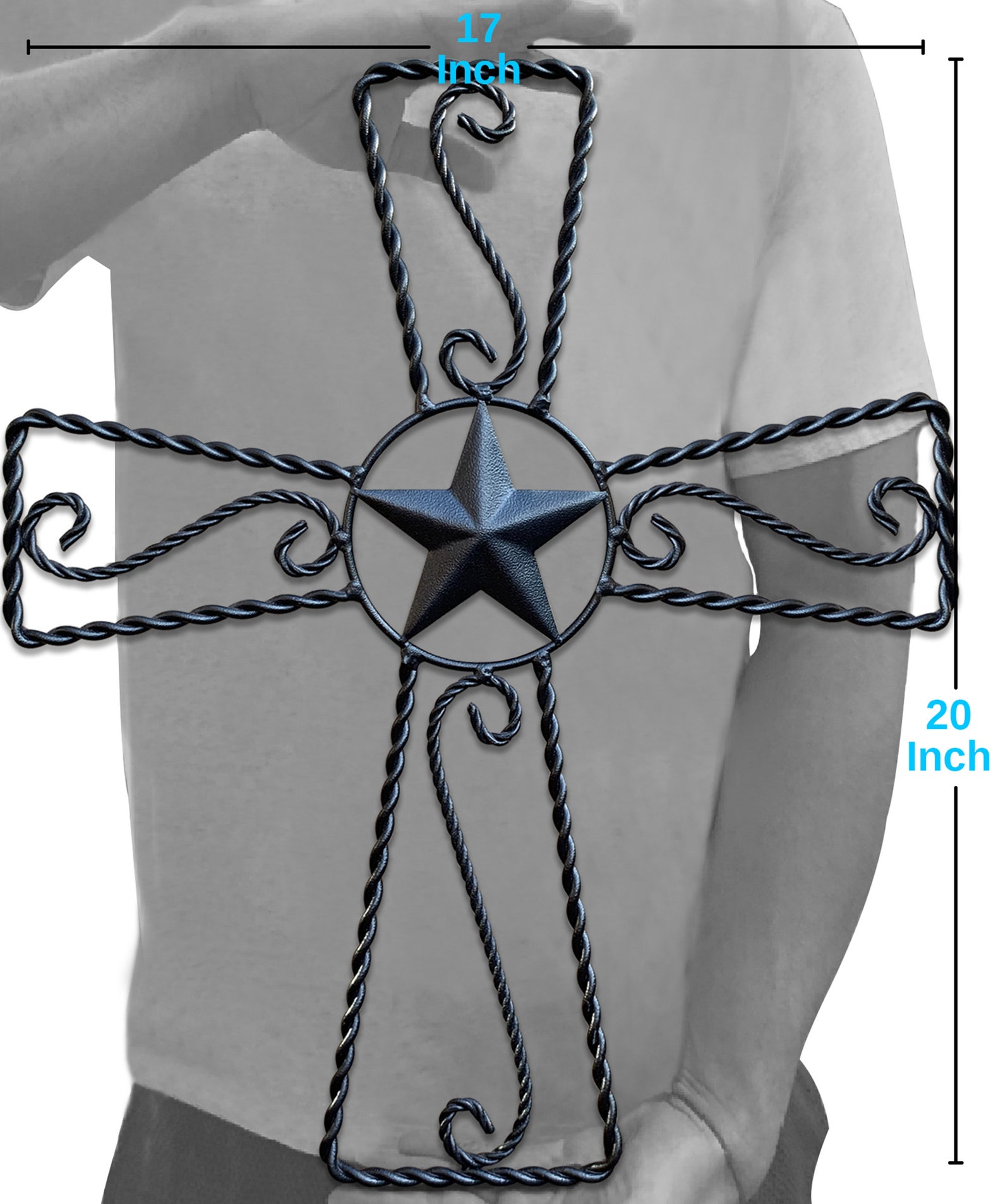 Metal Cross Wall Décor Rustic Iron Home Art Decorations Etsy UK