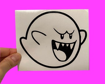 Car Stickers - Car Decals - Vinyl Decals - Mario Ghost