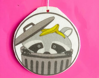 Cute Raccoon Trash Panda Scented Air Freshener - Car Air Freshener - Home Air Freshie