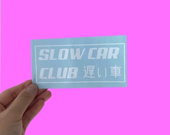 Car Decals - Car Stickers - Vinyl Decals - Meow - Slow Car Club JDM sticker - Car Sticker