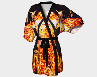 Phoenix Unisex Kimono Robe