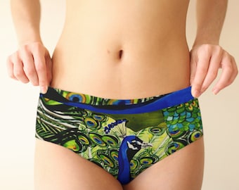 Peacock Cheeky Briefs Underwear