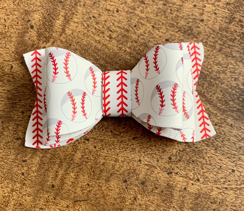 Baseball Mini Bow