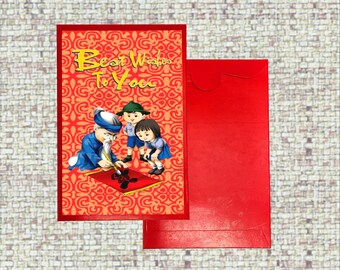 3d red envelope of "calligraphy master", 3d red envelope for lunar new year, Chinese lunar new year, 3d gift, lunar new year gift.