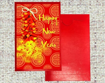 3d red envelope of firecracker, 3d red envelope for lunar new year, Chinese lunar new year, 3d red envelope gift, lunar new year gift.