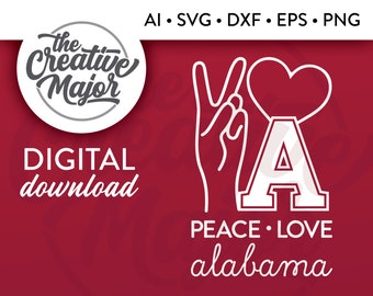 アラバマ SVG、バマ SVG、フットボール、アラバマ、クリムゾン タイド SVG、Cricut 用カット ファイル、シルエット、カメオ、Png、Eps、Dxf