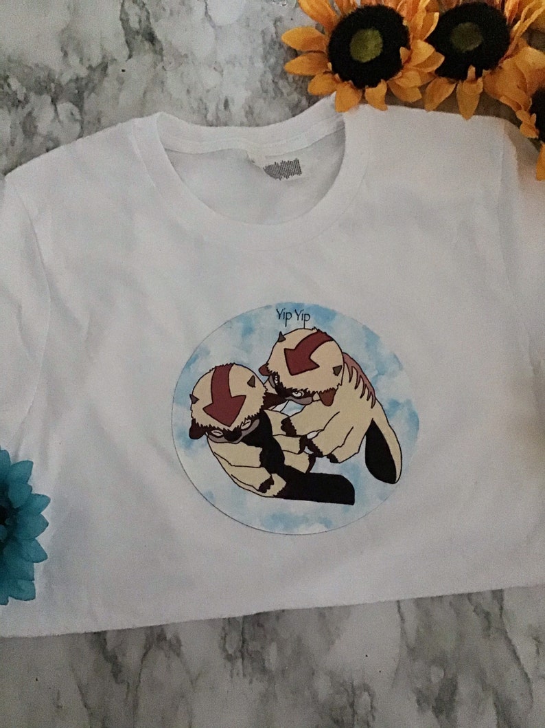 Casual Tee Appa Graphic Tee| Simple Tee Flying Bison Tee ATLA Tee