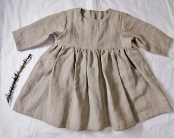 Rustic Girls Dress Sewing Pattern, Girls Size 1-6 years, Instant Download, Woven Dress design, Rustic Style, Digital Pattern, Safe Design,