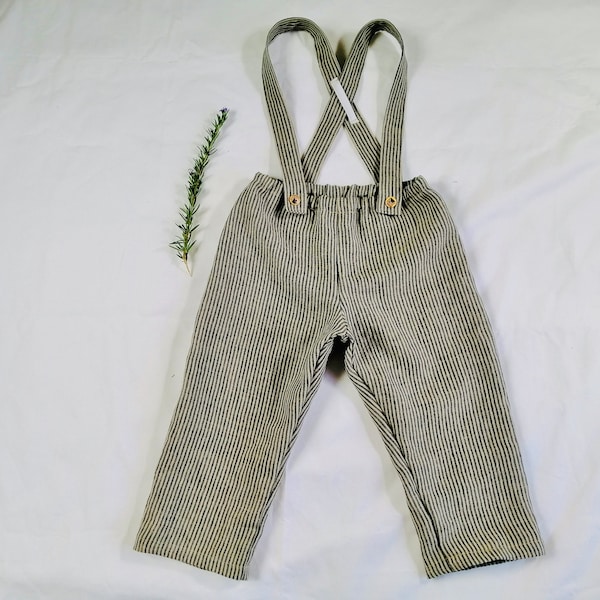 Suspender Pants PDF Sewing Pattern, Kids Size 1 year to 6 years, Boys and Girls, Very Easy and Simple, Easy Sewing Pattern, Woven Pattern