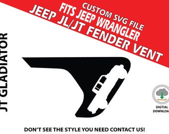 Digital Instant File, SVG Vector, Fits Jeep Wrangler JT 2018+, Cricut Decal/Sticker Cut file, JT Gladiator