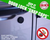 Fits Jeep Wrangler JL/Gladiator JT Door Lock "Snap Caps"