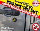 Fits Jeep Wrangler JL/Gladiator JT Door Lock Easter Egg "Snap Caps" **Limited Edition**