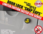 Fits Jeep Wrangler JK (2007–2018) Door Lock Easter Egg "Snap Caps" **Limited Edition**