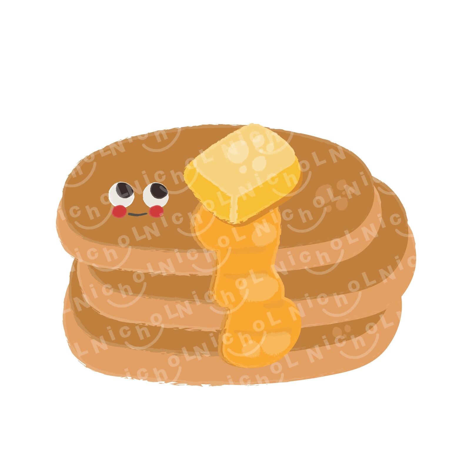 Cute Kawaii Printable Pancakes Clipart / Commercial Use/ PNG - Etsy