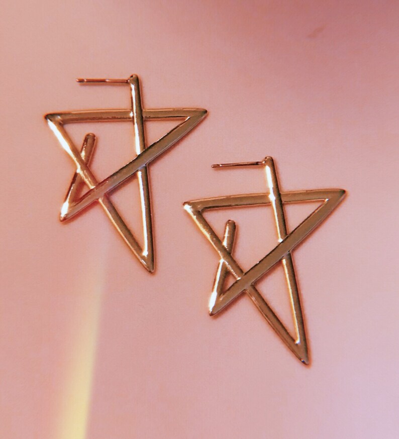 dainty silver earrings Celestial Drop earrings Starlet Earrings gold chunky earrings