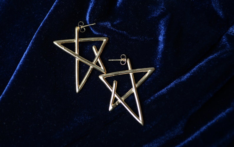 dainty silver earrings Celestial Drop earrings Starlet Earrings gold chunky earrings