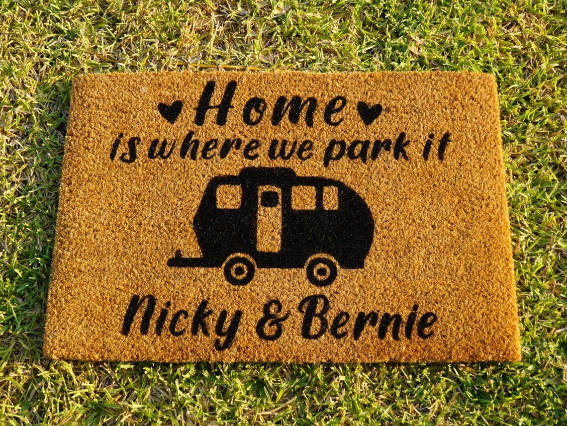 Personalised Caravan Door Mat Etsy